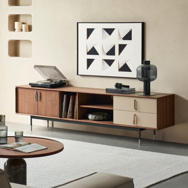 TV Stand with Hidden Storage: Streamlined Entertainment Centers - Image 2